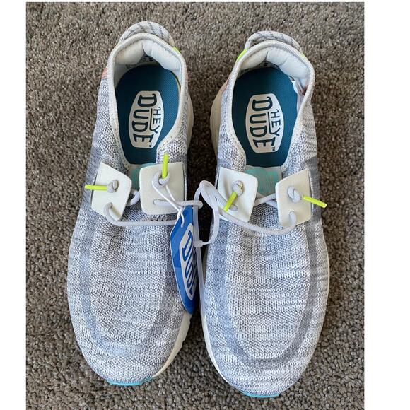 Hey Dude Gray Sirocco W/ Speckles Women's Slip On Shoes- Size 8 - Picture 2 of 9